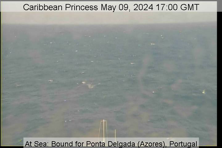 A live picture from the bridge of the Caribbean Princess
